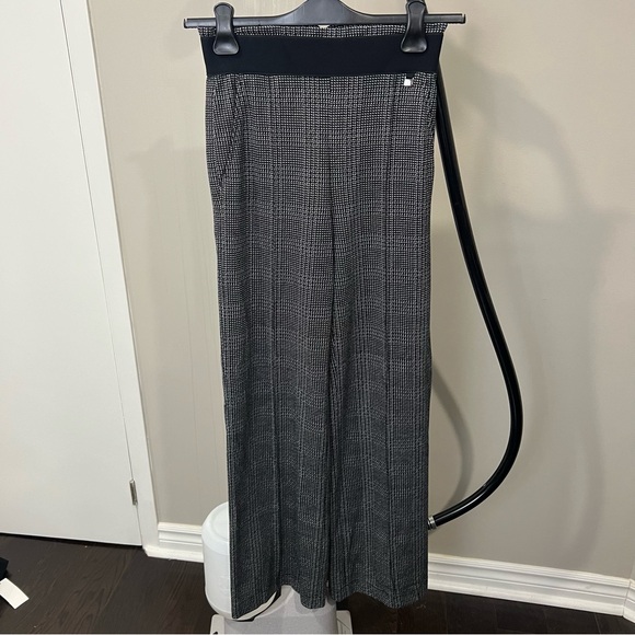 NEW RIANI size 24- Hose Wide Leg, black/white like houndstooth print - Picture 1 of 4